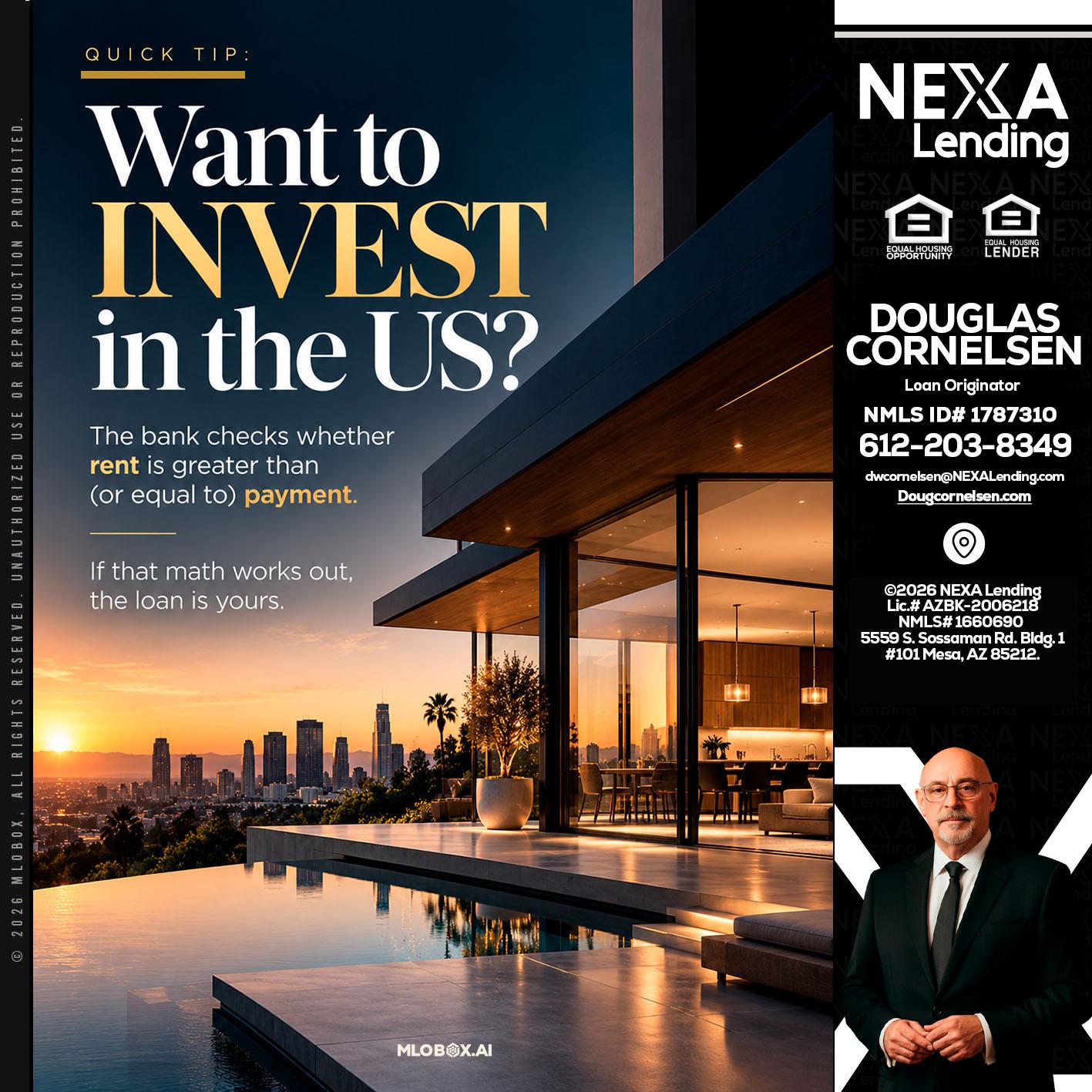 QUICK TIP - Douglas Cornelsen -Loan Originator